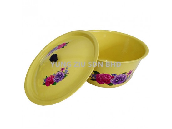 24 PRINTED WASH BOWL WITH LID